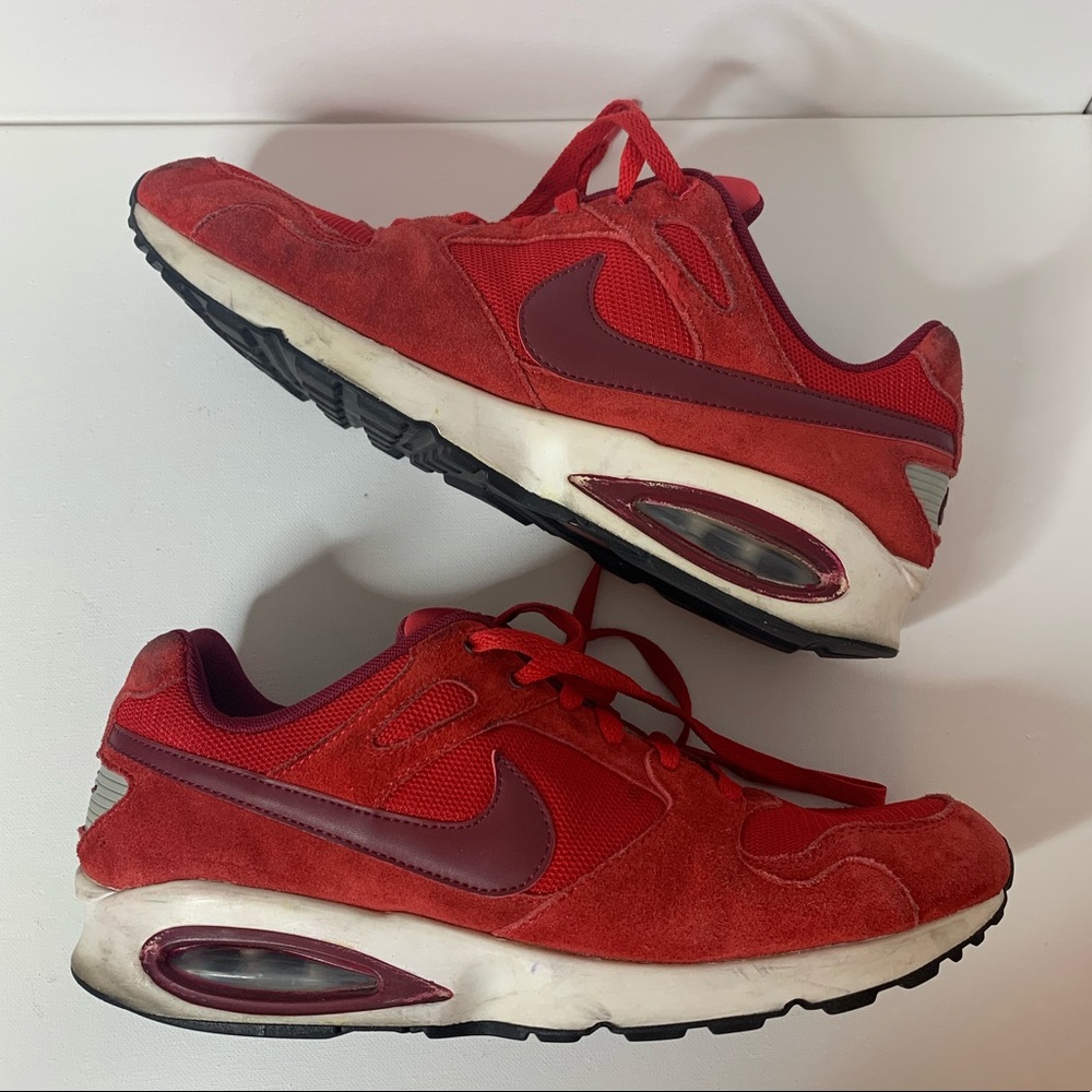 Nike Red Air Max Athletic Sports Sneakers